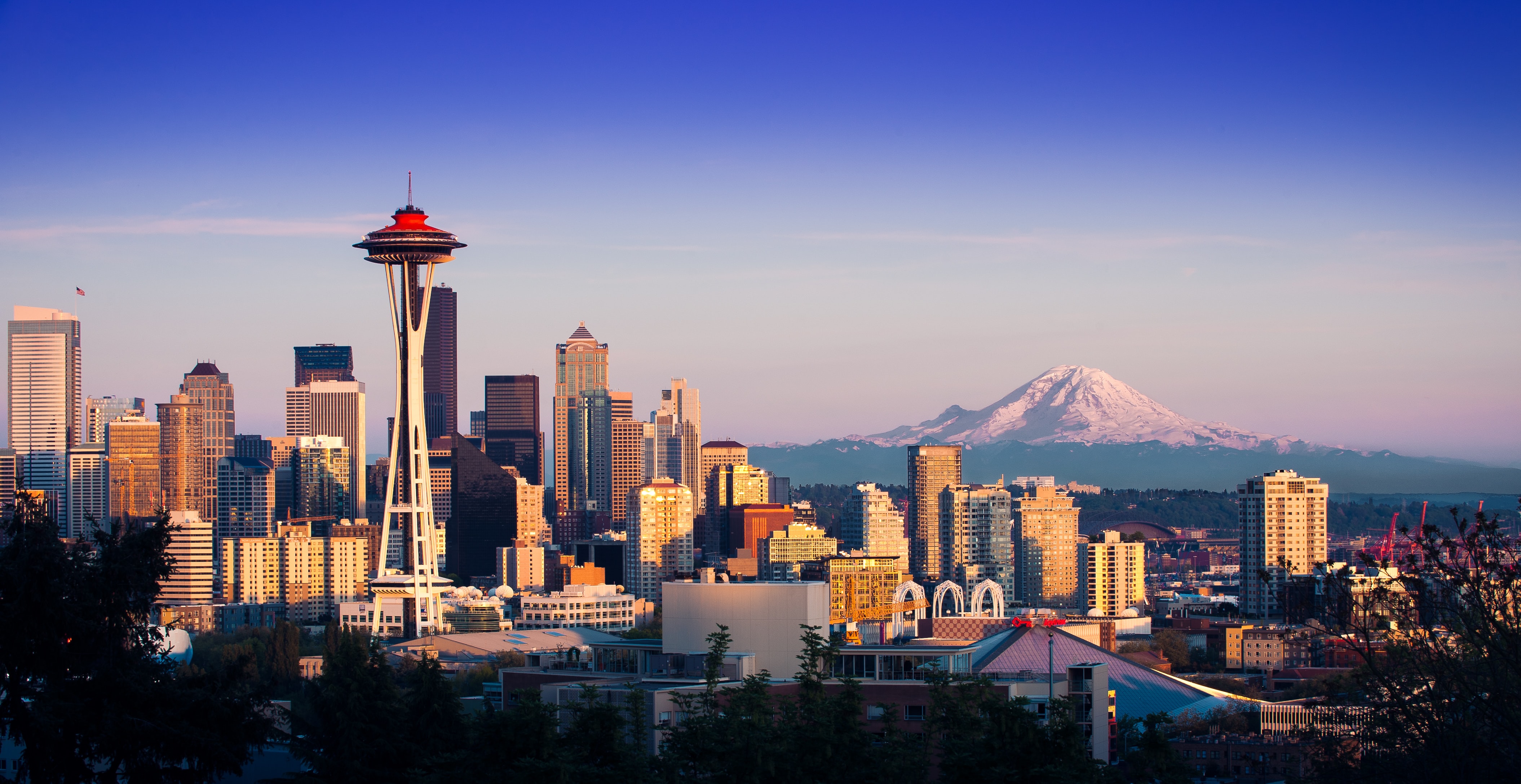 panaramic picture of seattle